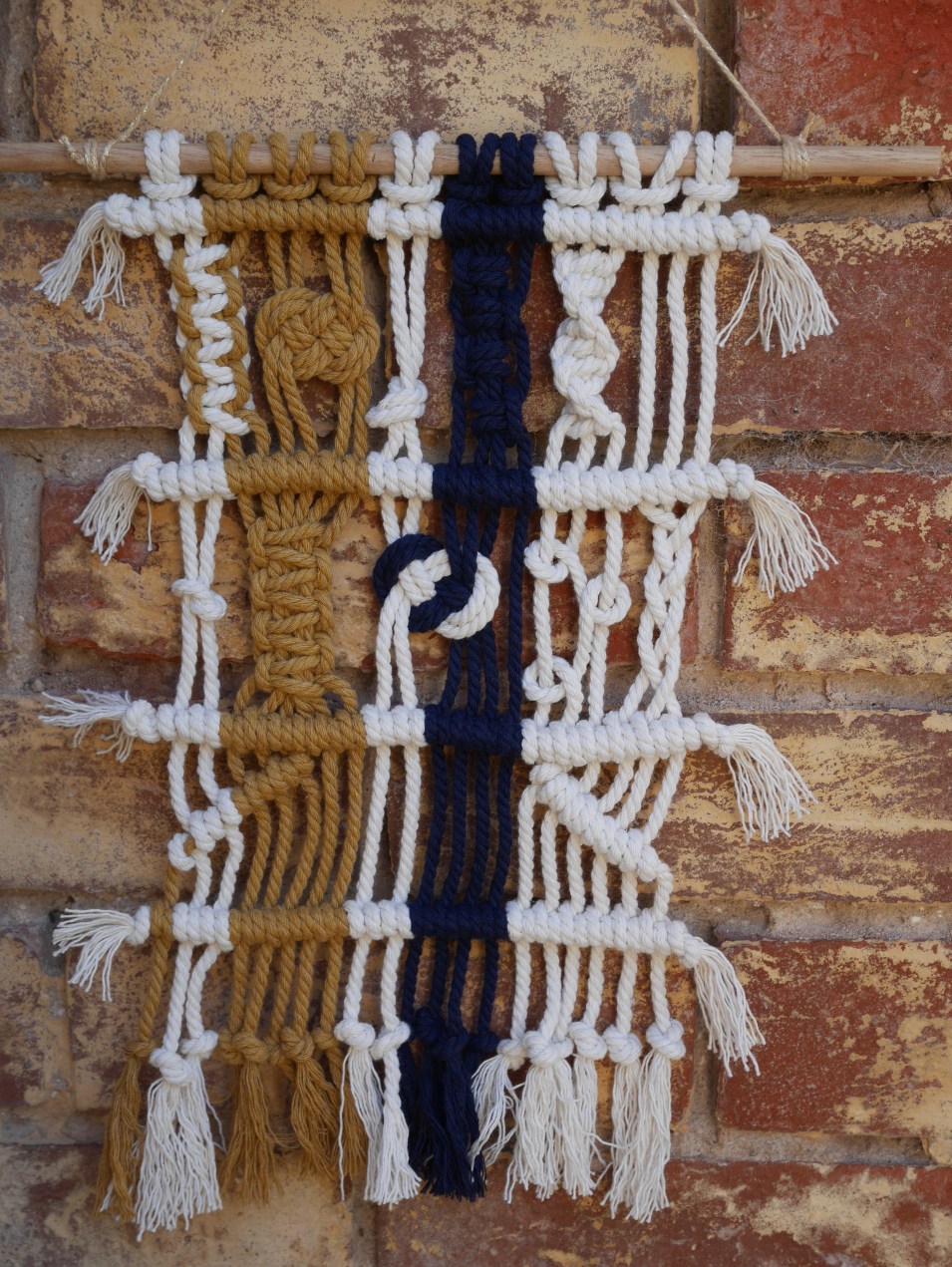 wall hanging modern macrame and fibre art Adelaide Australia