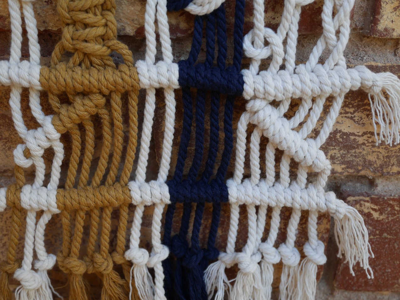 wall hanging modern macrame and fibre art Adelaide Australia